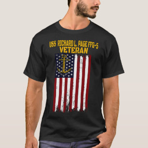 Camiseta USS Richard L Page FFG5 Frigate Veterans Day Faes
