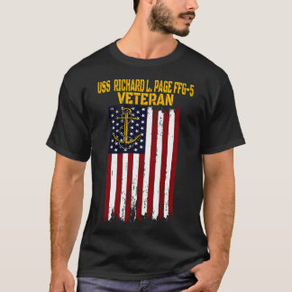 Camiseta USS Richard L Page FFG5 Frigate Veterans Day Faes