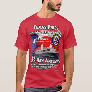 Camiseta USS San Antonio LPD17 doca de transporte anfíbio 1