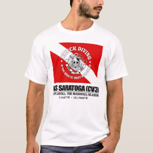 Camiseta USS Saratoga (CV3) (mergulho em naufrágio)