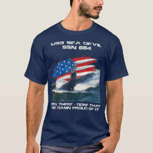Camiseta USS Sea Devil SSN664 American Flag Subsea Veter