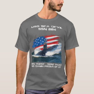 Camiseta USS Sea Devil SSN-664 American Flag Subsea Vete