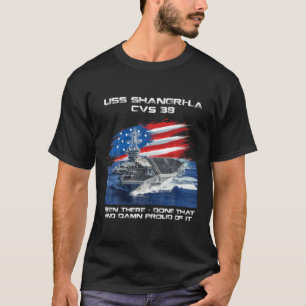 Camiseta USS Shangri La CVS-38 Transportadora Veteran EUA