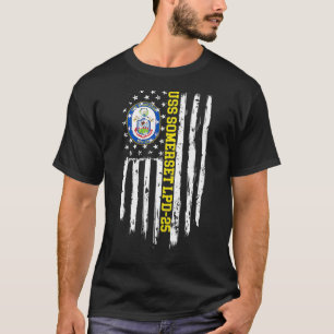 Camiseta USS Somerset LPD25 American Flag 