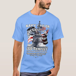 Camiseta USS Tempest PC2 - navios-patrulha costeira veteran