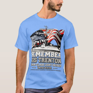 Camiseta USS Trenton CL11 - veteranos do marinho do cruzado