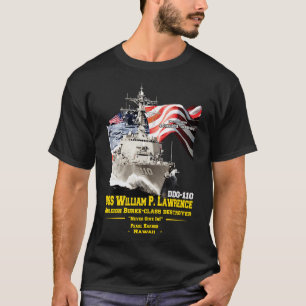 Camiseta USS William P Lawrence DDG110 Mísseis Destroyer