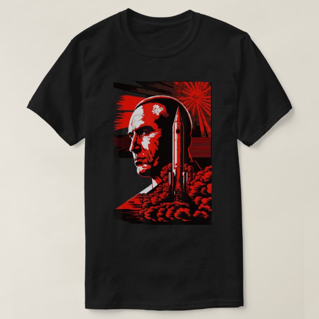 Camiseta USSR União Soviética Exército Vermelho Russo sovié (Frente do Design)