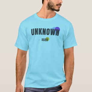 Camiseta USUÁRIO DESCONHECIDO Estética de Tecnologia Mode
