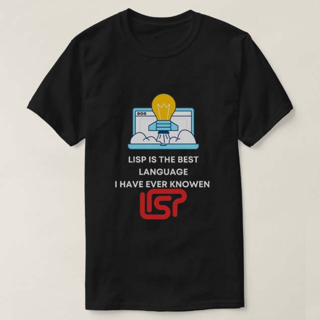 Camiseta Usuários engraçados da LISP O desenvolvedor Gift J (Frente do Design)