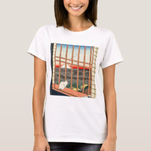 Camiseta Utagawa Hiroshige - Campos de arroz Asakusa