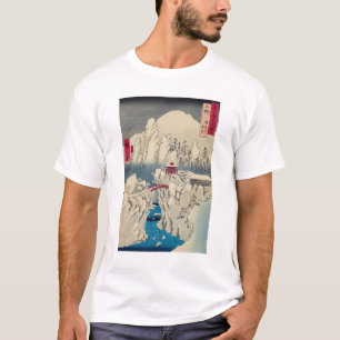 Camiseta Utagawa Hiroshige - Neve no Monte Haruna