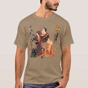 Camiseta Utagawa Kuniyoshi, Cat Representando uma Cena de