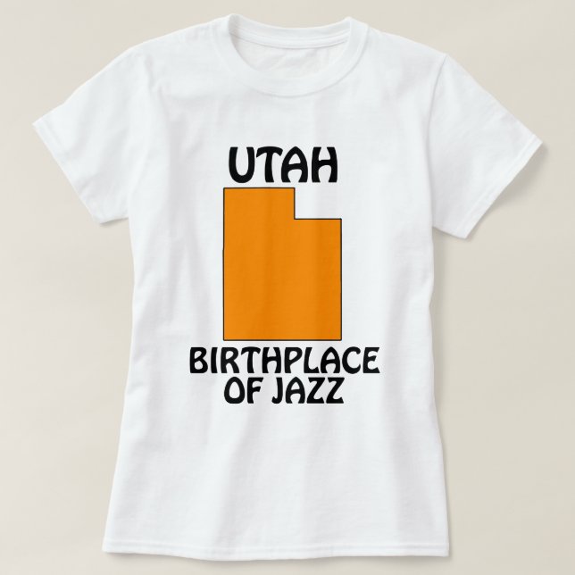 Camiseta Utah - Berço do Jazz (Frente do Design)