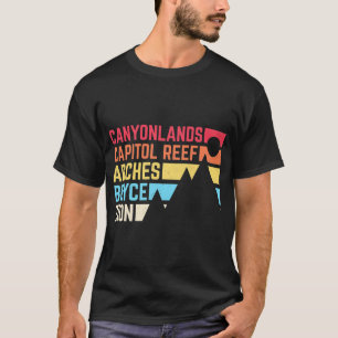 Camiseta Utah Cinco Parques Nacionais Souvenir - Nps Moab U