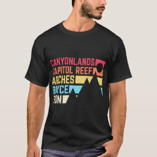 Camiseta Utah Cinco Parques Nacionais Souvenir - Nps Moab U