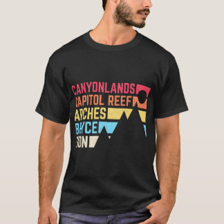 Camiseta Utah Cinco Parques Nacionais Souvenir - Nps Moab U
