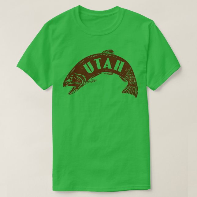 Camiseta Utah Fish Wordmark (Frente do Design)