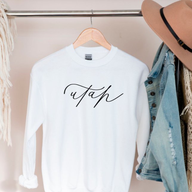 Camiseta Utah Script State Women's Sweatshirt (Criador carregado)