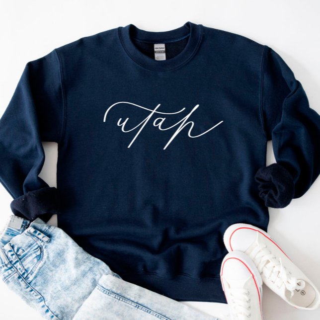 Camiseta Utah Script State Women's Sweatshirt (Criador carregado)