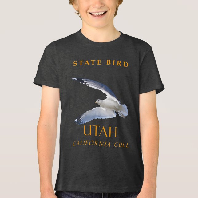 Camiseta Utah Territory Bird A Califórnia Gull (Frente)