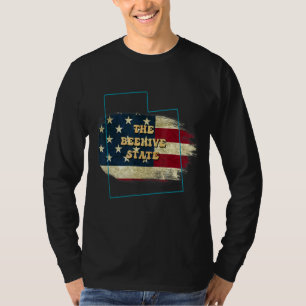 Camiseta Utah Ut Ut Flag Motto