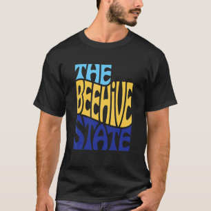 Camiseta Utah Ut Ut State Shape Motto