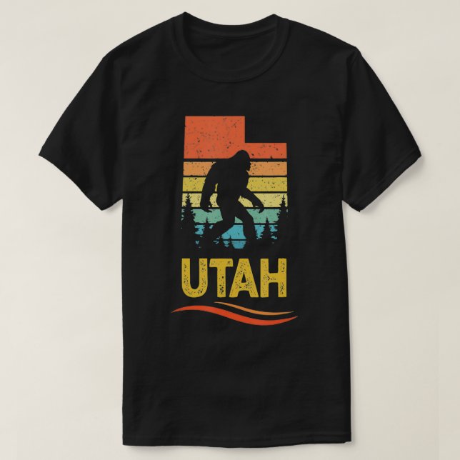 Camiseta Utah with a Bigfoot  (Frente do Design)