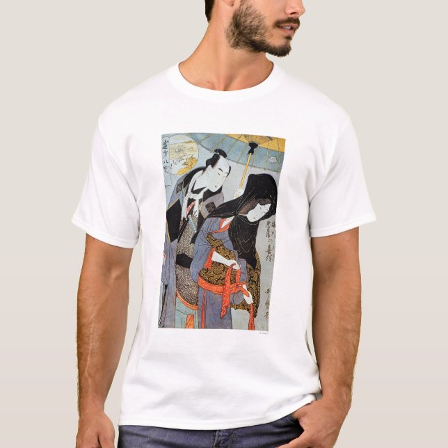 Camiseta Utamaro: Amantes, 1797 (Frente)