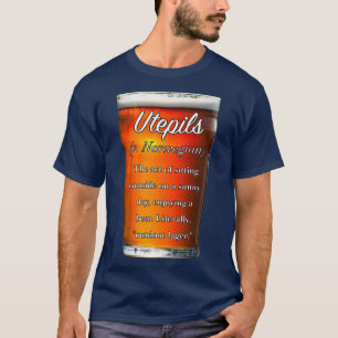 Camiseta Utepilha cerveja sem tradução em um dia ensolarado