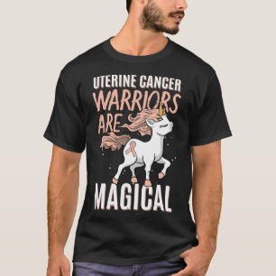 Camiseta Uterine Cancer Awarting Womb Endometrial Unicorn