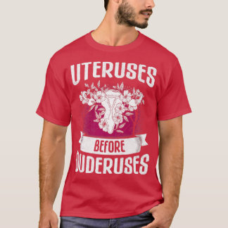 Camiseta Uteros Antes Da Design De Duderuses Para Feminista
