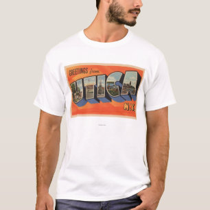 Camiseta Utica, letra nova ScenesUtica de YorkLarge, NY
