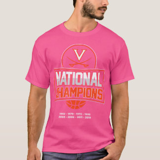 Camiseta Uva Cavaliers Campeões Nacionais de Basquete 2019