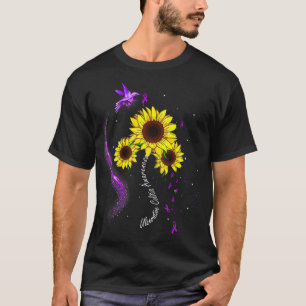 Camiseta Uva-Púrpura Roxo-girassol Colite Ulcerosa Aw