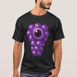 Camiseta Uvas Alien – Arte de Frutas Surrealista Fofa