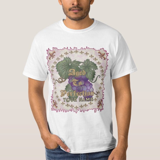 Camiseta Uvas Com Idade Superior A Perfeição (Frente)