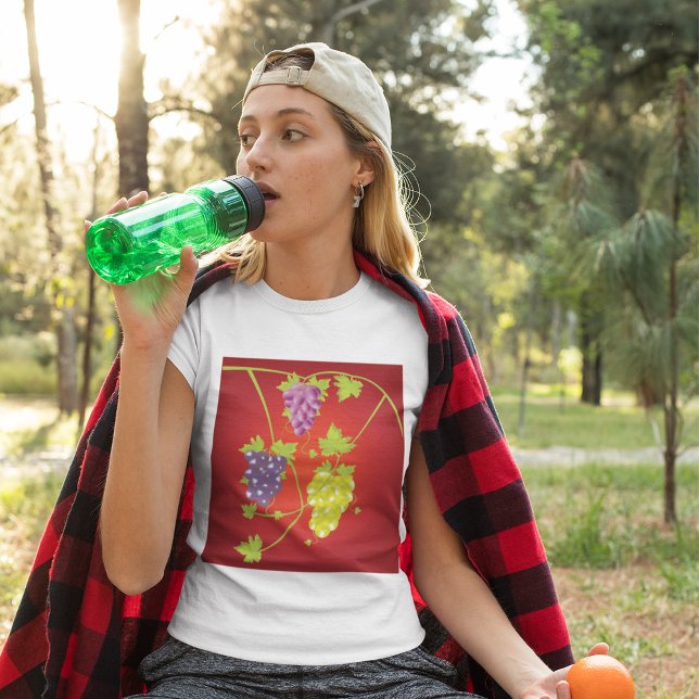 Camiseta Uvas Com Pilhas De Uvas (Criador carregado)