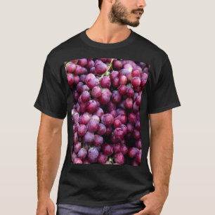 Camiseta Uvas De Vinho Vermelho: Fundo Luscioso.