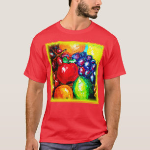Camiseta Uvas, Limão, Laranja, Frutas De Maçã. Comprar Agor