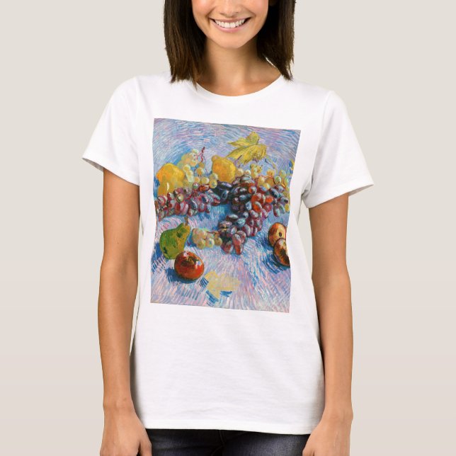 Camiseta Uvas, limões, peras e maçãs, Van Gogh (Frente)