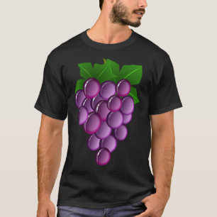 Camiseta Uvas Púrpuras Halloween Figurume Vinha Frui