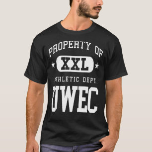 Camiseta UWEC XXL Propriedade da Escola Atlética