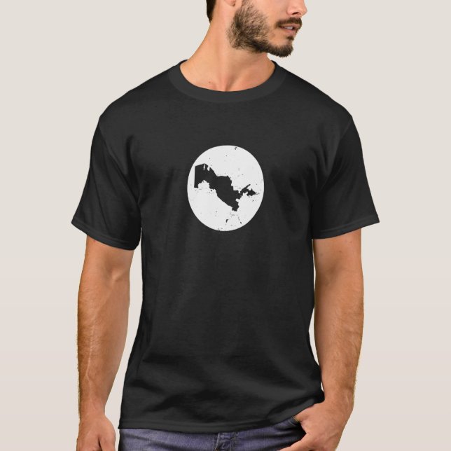 Camiseta Uzbequistão Mapa Orgulhoso Uzbeque (Frente)