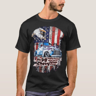 Camiseta V8 Chevy Pick Truck USA Eagle nunca dá um exemplo
