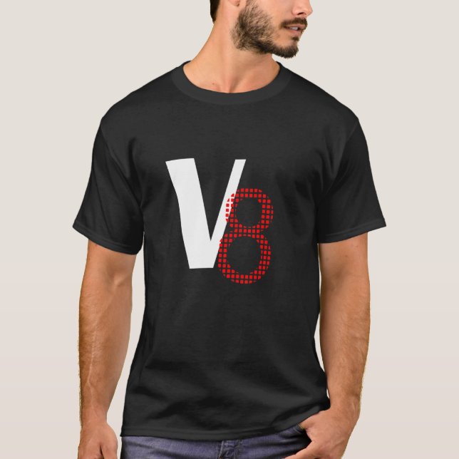 Camiseta V8 Motor de Oito Cilindros (Frente)
