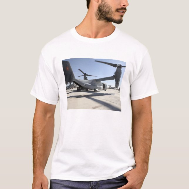 Camiseta V-22 Aeronave de Osprey tiltrotor 2 (Frente)