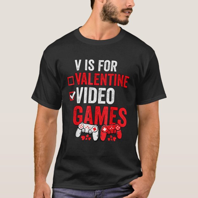 Camiseta V É Para Controladores De Videos games Gamers Engr (Frente)