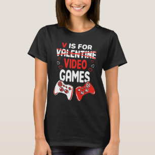 Camiseta V É Para Controle De Jogador De dias de os namorad