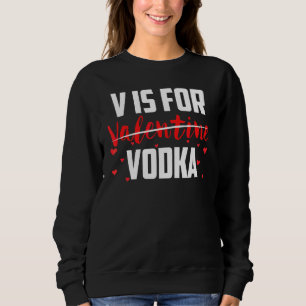 Camiseta V É Para Dia de os namorados Vodka Anti Valentine 
